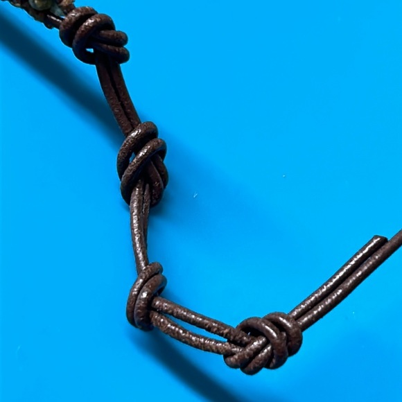 🖤CHAN LUU Labradorite Sterling silver Chain Leather wrap bracelet - Picture 11 of 11